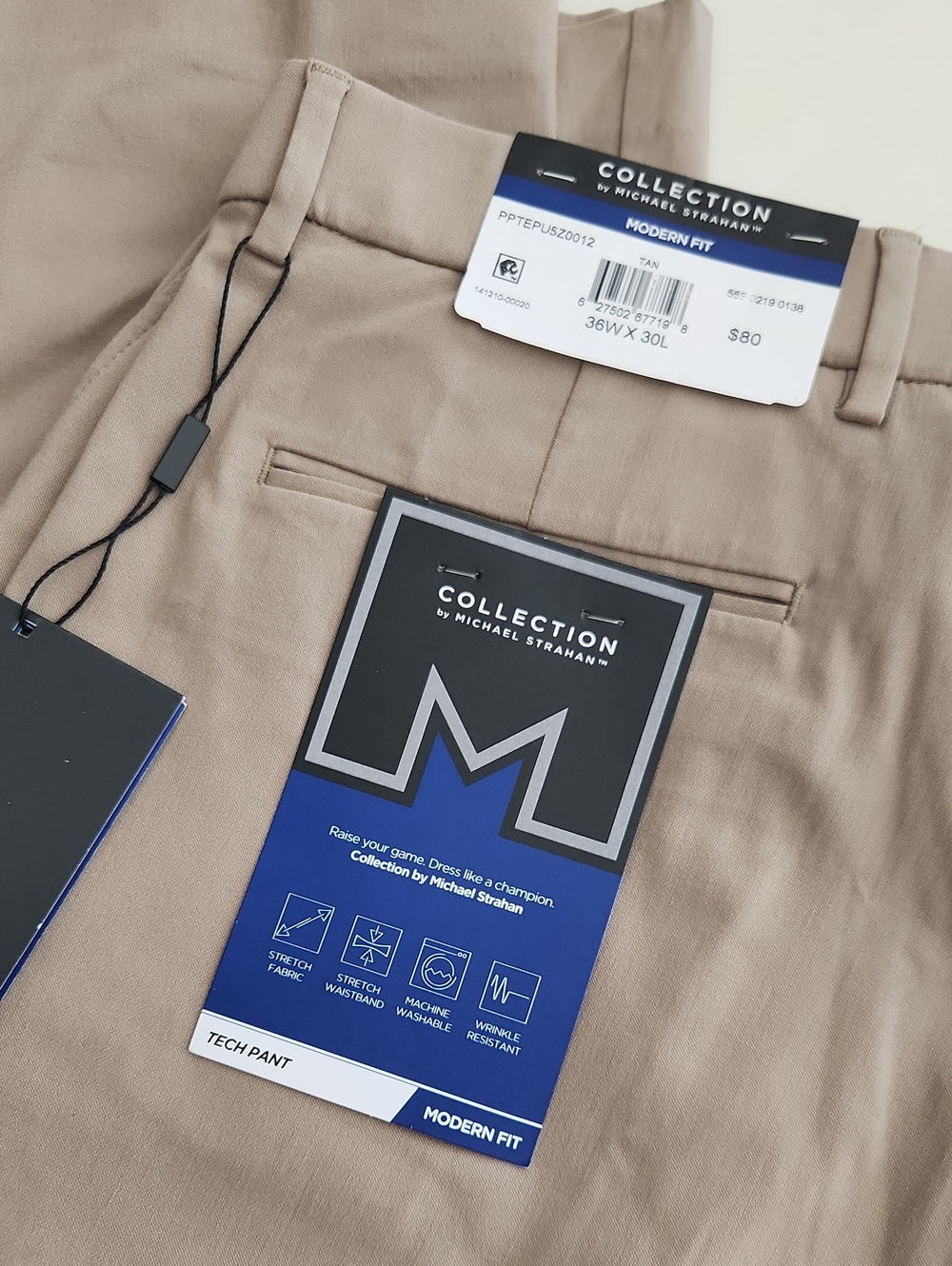 $80 Pants For $23! Collection B Men's Khaki Chinos Michael Strahan